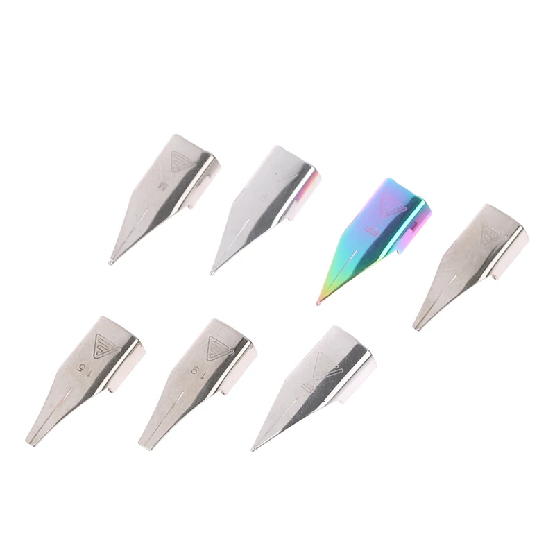 3Pcs 757 Fountain Pen Nibs F EF M Replacement Tips for Fine Writing Calligraphy