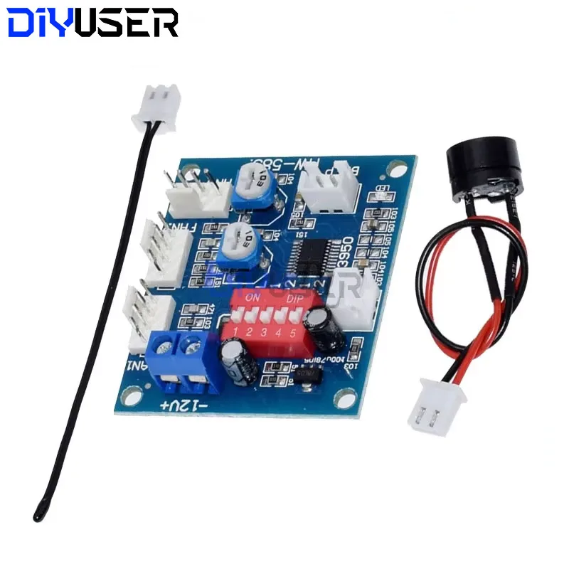 DIYUSER DC 12В 5A PWM PC Вентилятор процессора, контроль температуры, скорости, контроллер скорости, датчик температуры