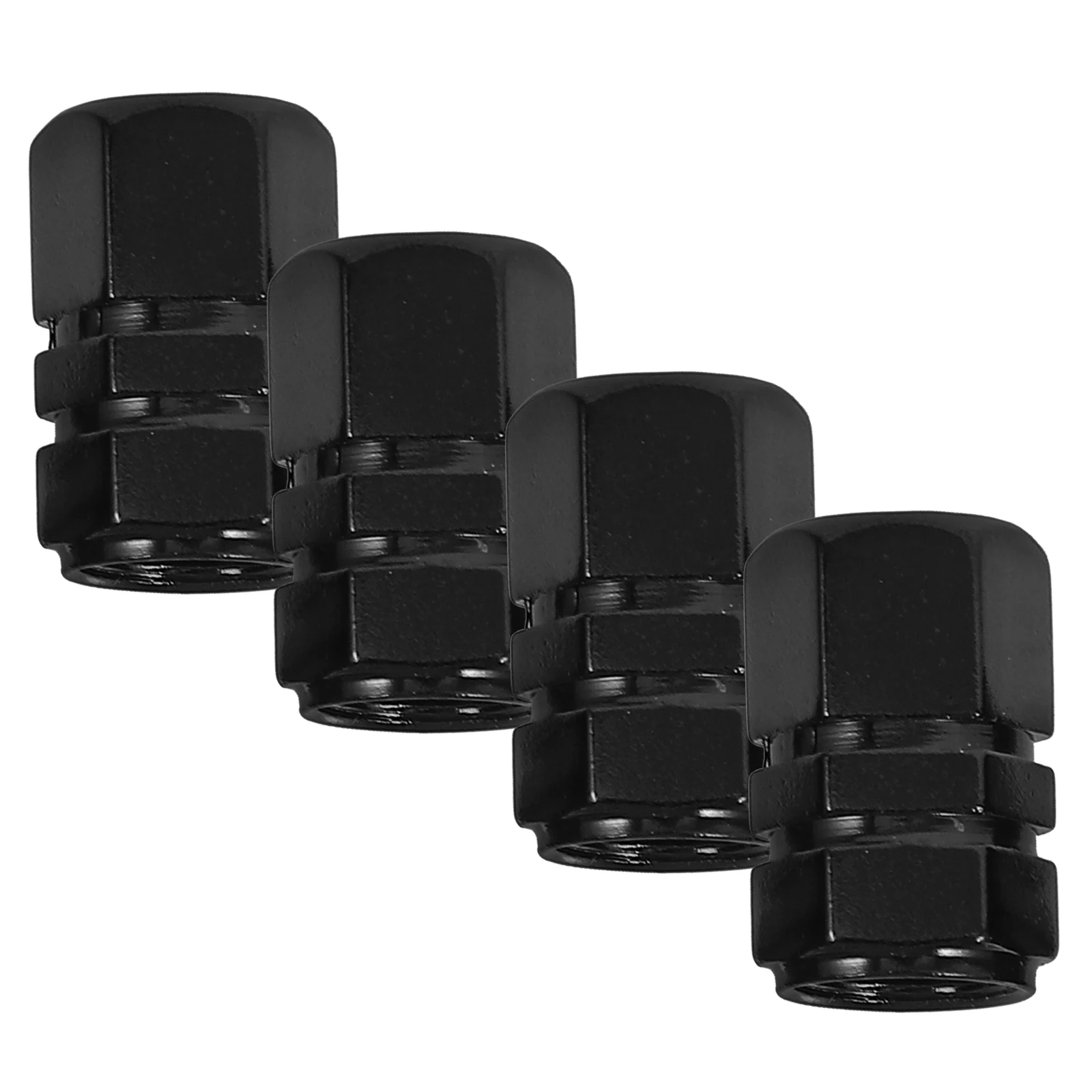

4 Pcs Tire Valve Caps Black White Leopard Pattern Aluminum Alloy Dust Proof Stem Covers For Car Truck SUV Motorcycle