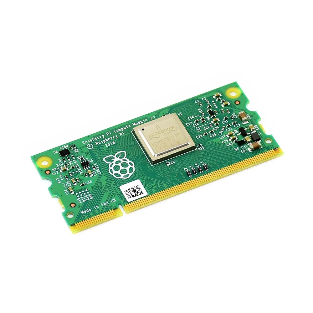 

Compute Module 3+/8GB (CM3+/8GB), Raspberry Pi 3 Model B+ in a flexible form factor, with 8GB eMMC Flash