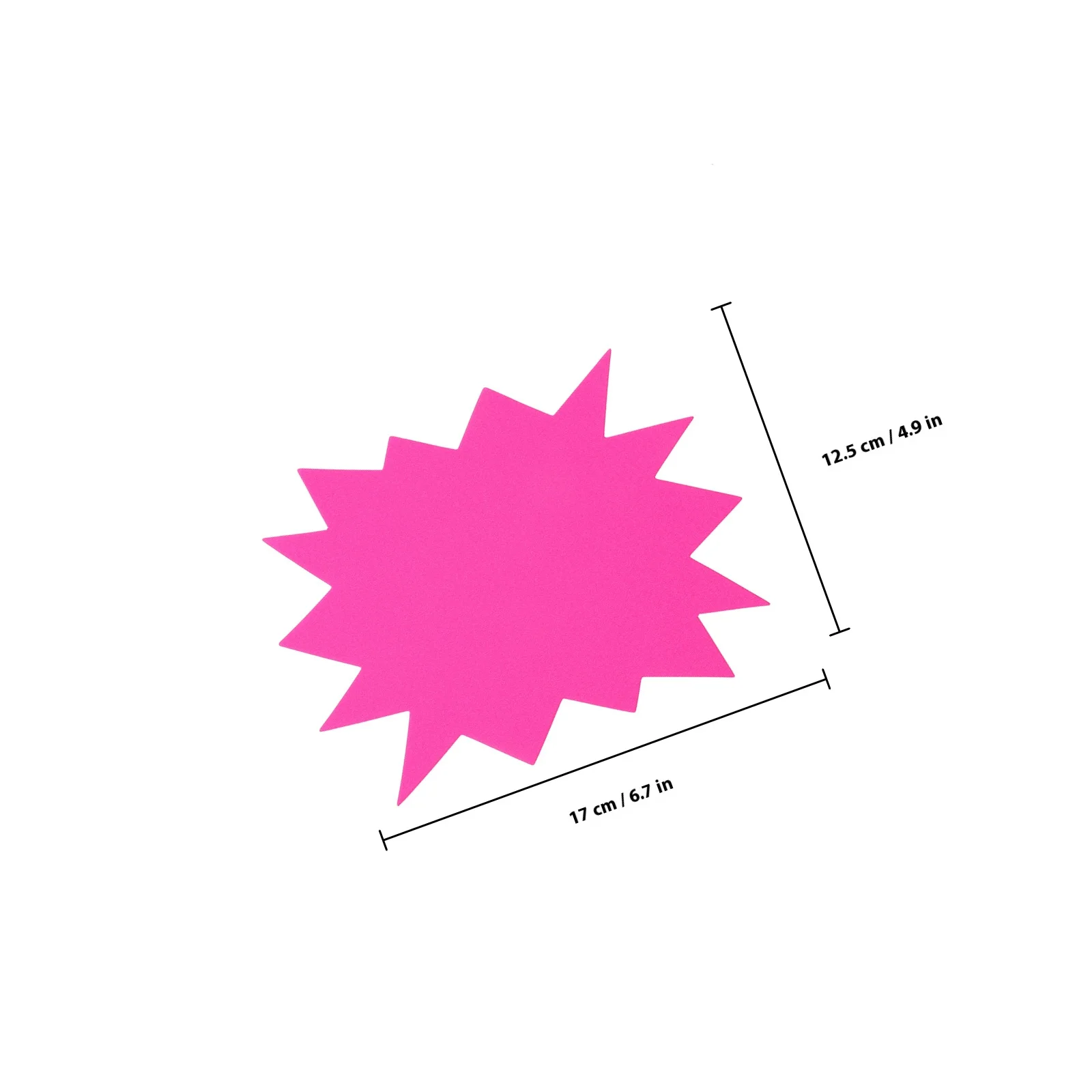 30 個爆発形状値札蛍光明るい耐久性のある紙素材店舗での使用に非常に目立つシンプルなデザイン