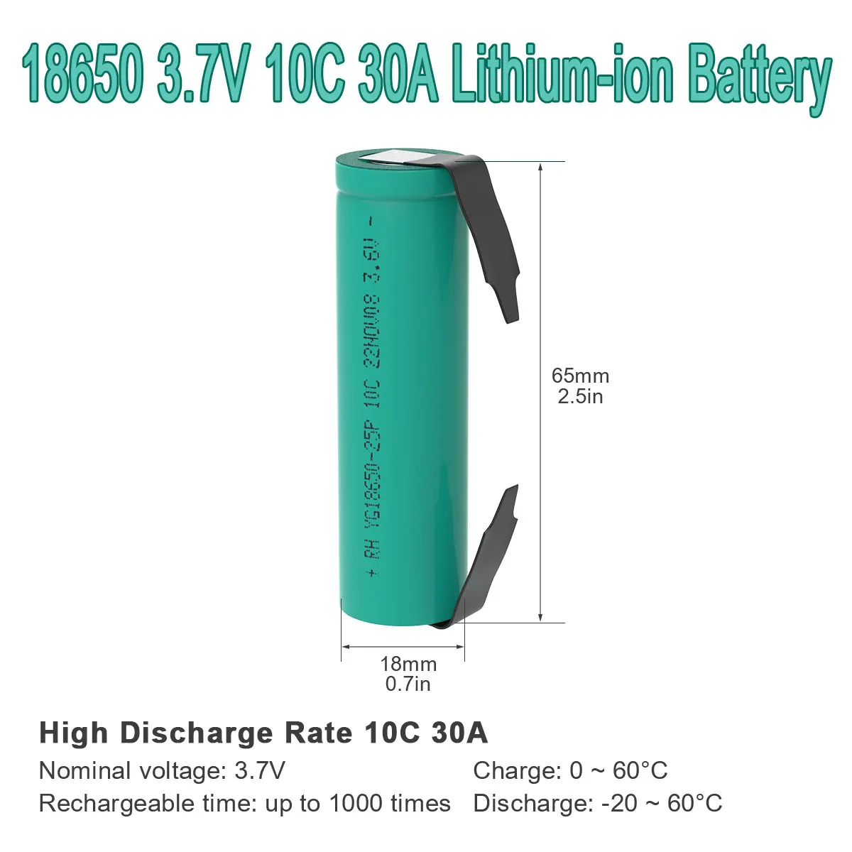 2 PCS New HG2 18650 battery 3.7V discharge 30A, dedicated For hg2 batteries + DIY Nickel Can be assembled Makita/DeWalt battery