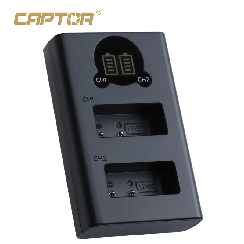 FB LP-E17 USB Battery Dual Slot Charger for Canon R100 R10 R50 R8 RP 850D 800D 760D 750D 200D 77D M6II M5 M3 200D II Camera