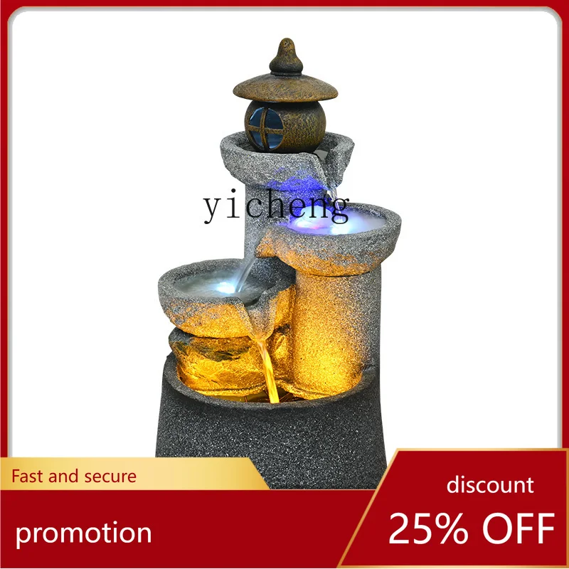 

CZ Simple Fountain Living Room Indoor Water Flow Ornament Entrance Office Circulating Water Landscape Decoration