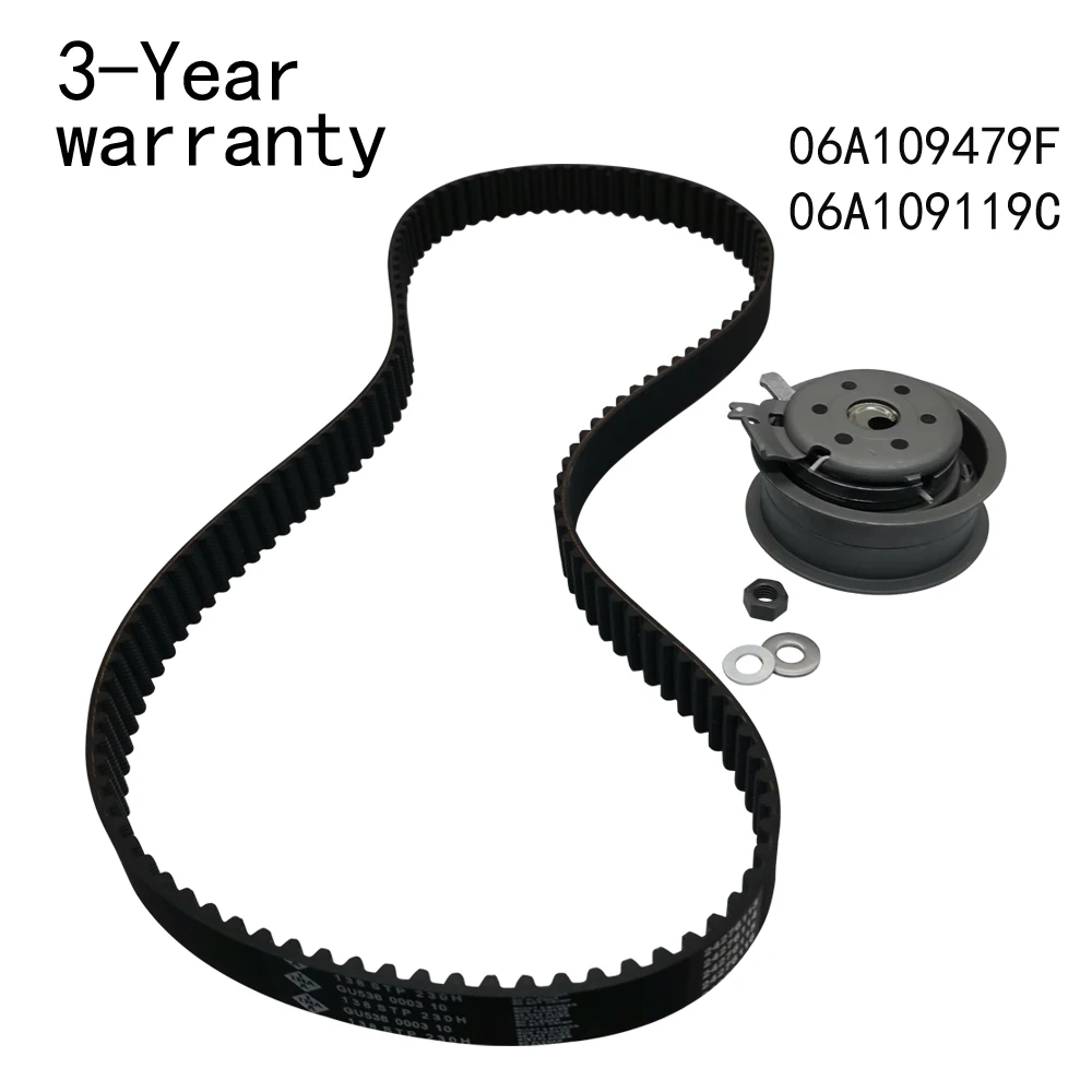 

A set Timing tensioner + timing belt 06A109479F 06A109119C For VW beetle Bora Caddy Jetta Passat Touran Sharan Audi A3 S3 A4 S4