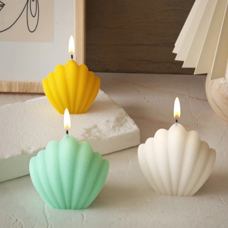 DIY Cute Shell Ornament Silicone Mold Home Office Desktop Decoration Handmade 3D Scented Candle Epoxy Resin Casting Mould