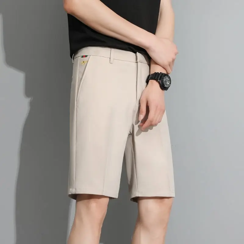 Loose Straight High Waist Zipper Cargo Shorts Simplicity Handsome Solid Color Pockets Fashion Casual Summer Men's Clothing 2023