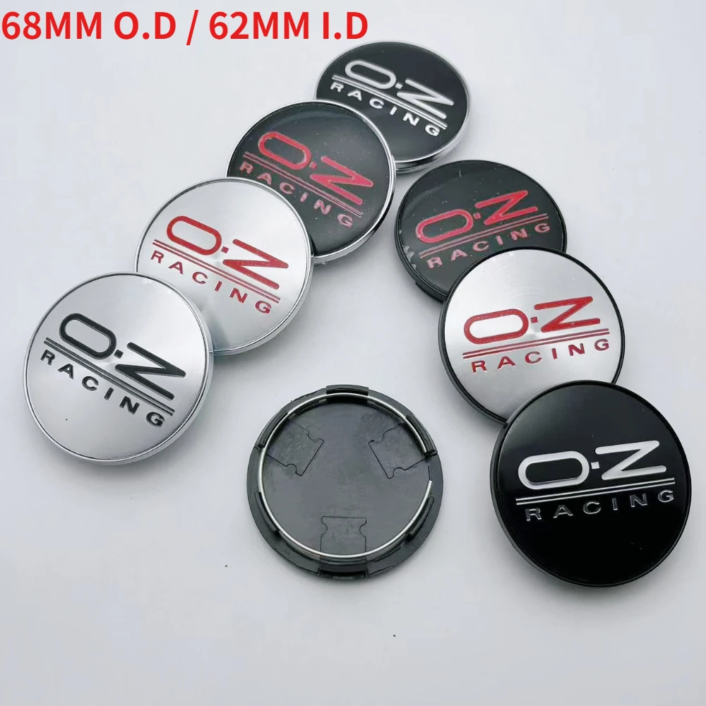 

4pcs 68mm 62mm OZ O.Z Racing Logo Emblem Badge Car Wheel Center Caps Wheel Rim Hubcaps Hub Dust Cover Replace Car Accessories