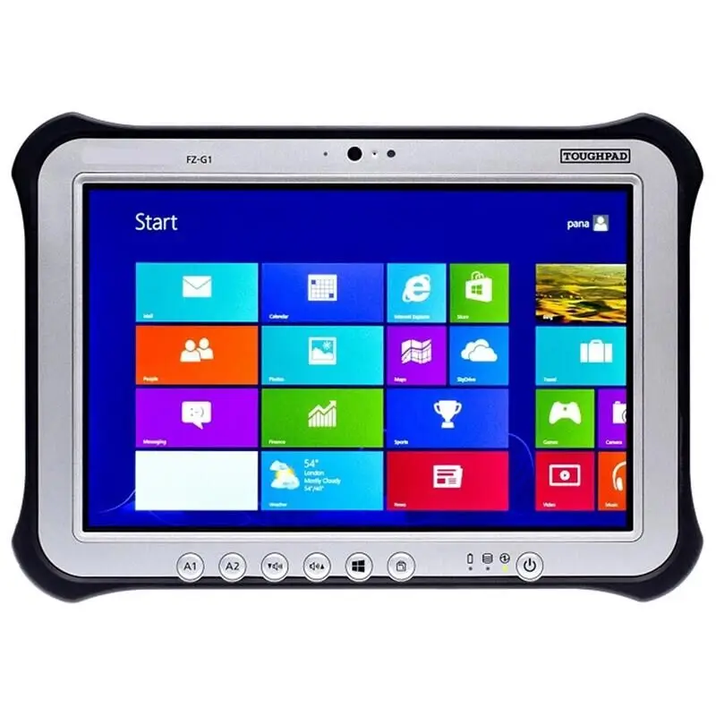 Toughbook GETAC كمبيوتر محمول / لوحي لسيارة شاحنة حفارة رافعة شوكية أداة تشخيصية تستخدم برنامج مثبت بأفضل جودة