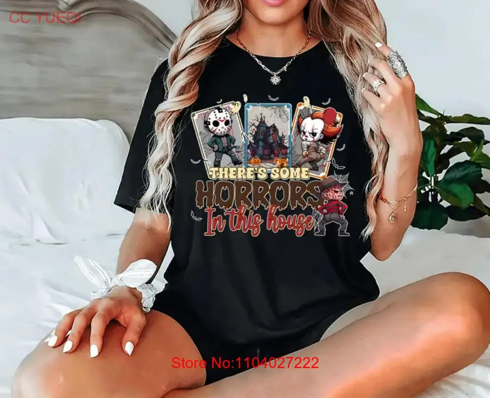 There's Some Horrors In This House Shirt, Funny Halloween Tshirt, Spooky Season