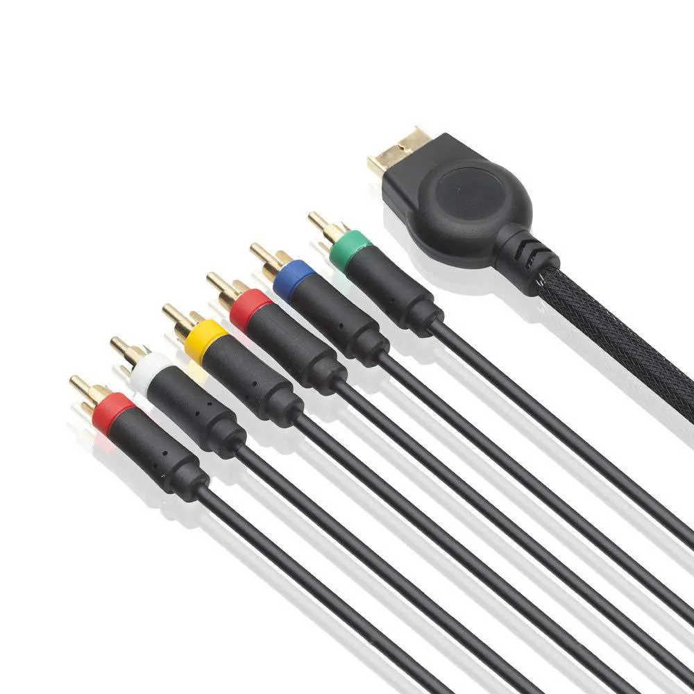 Picture 3: for SONY PS2 PS3 AV Ypbpr Cable 1.8M Gold Plated Game Console Audio Video Cord for Sony Game Controller RCA AV Wire