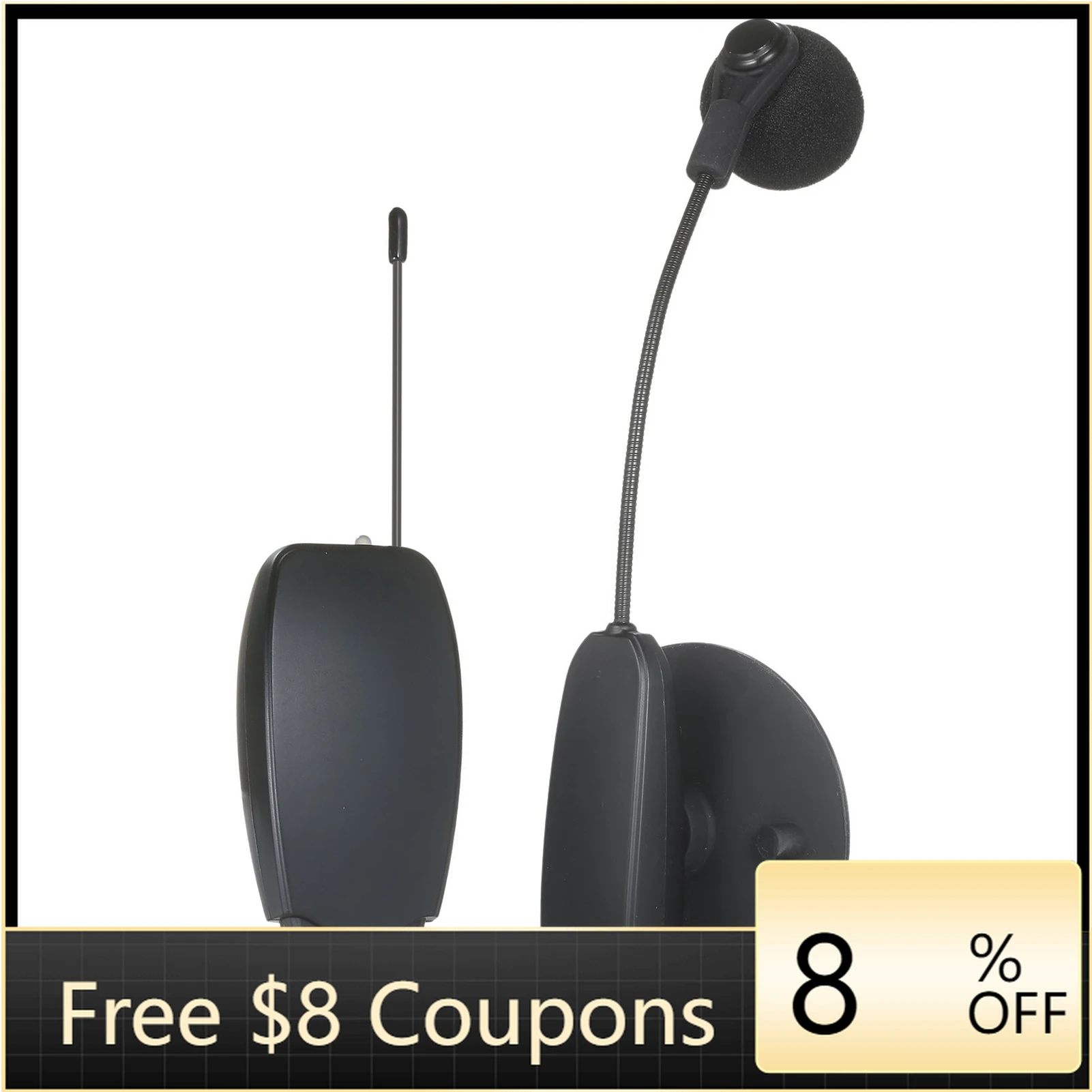 STLF Wireless Microphone Vacuum Suction Cup Type Transmitter & Receiver for String Instruments