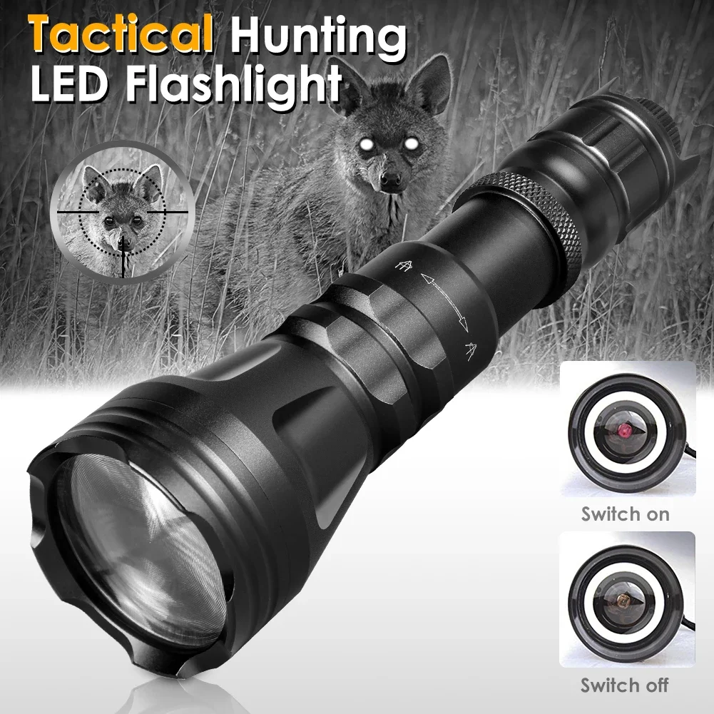 UniqueFire 2001D Vcsel 940NM 850NM LED Hunt Flashlight T20 Pro Zoom Fresnel Lens illuminator Night Vision Torch Lamp Max.1000M