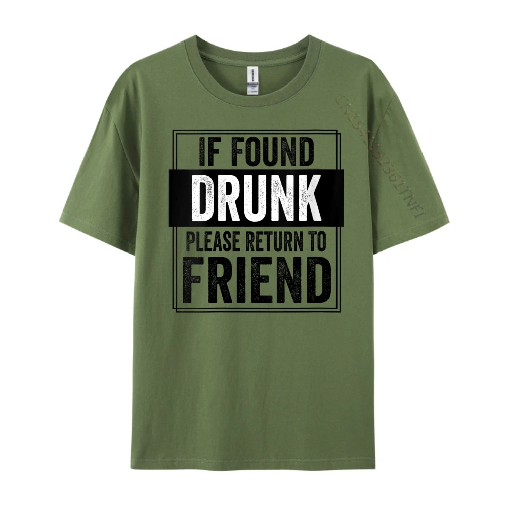 

Womens If Found Drunk Please Return To Friend I im the friend XS Graphic T Shirts Men's Clothing 2025 Leisure