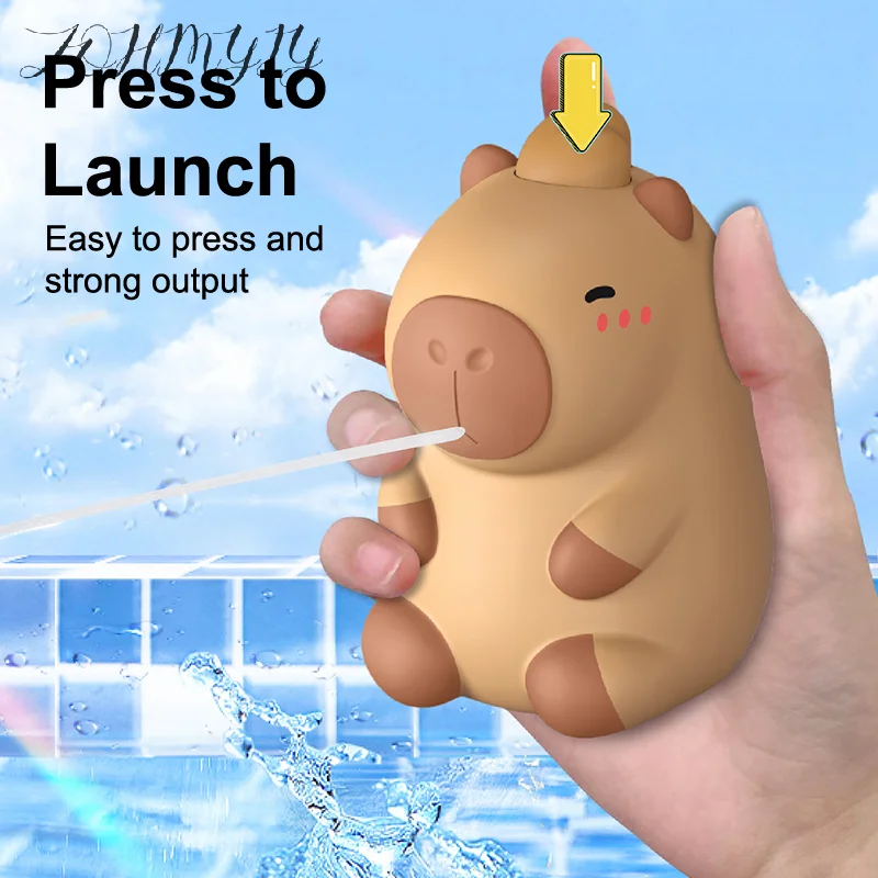 Kawaii капибара, игрушка для распыления воды, милые мультяшные игрушки для ванной, летние уличные игрушки для брызг воды, детская игрушка для детей, подарки