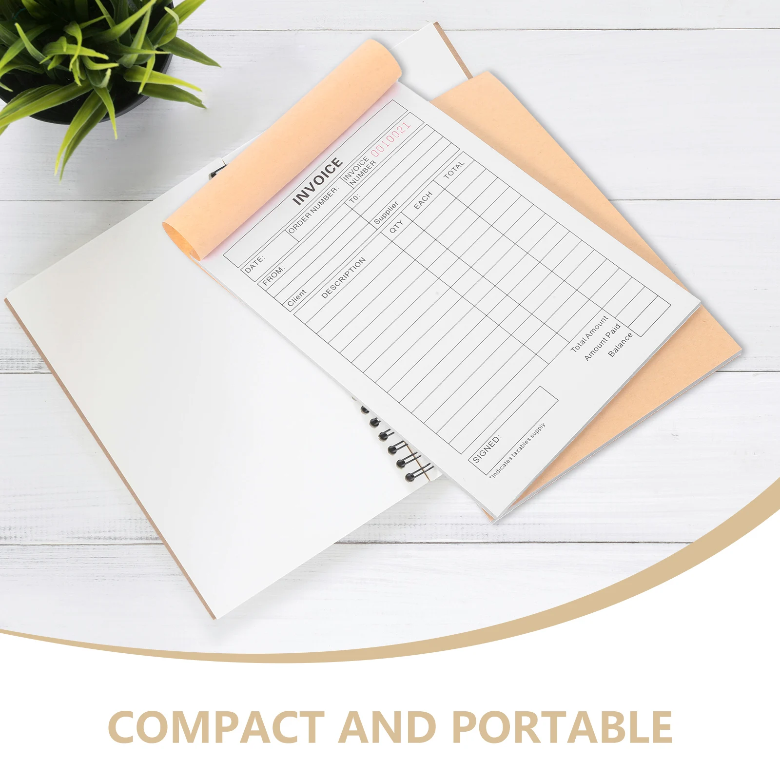 2pcs Invoice Book Small Business Order Receipt Invoice Pad For Handicrafts Photographers Restaurants Florists Shop Use