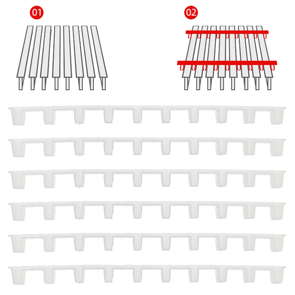 

50PCS Wholesale Plastic Spacing Bar Reduces Burr And Bridge Comb Hive Dody Mount Save Measurement On Deck Keep Proper Space