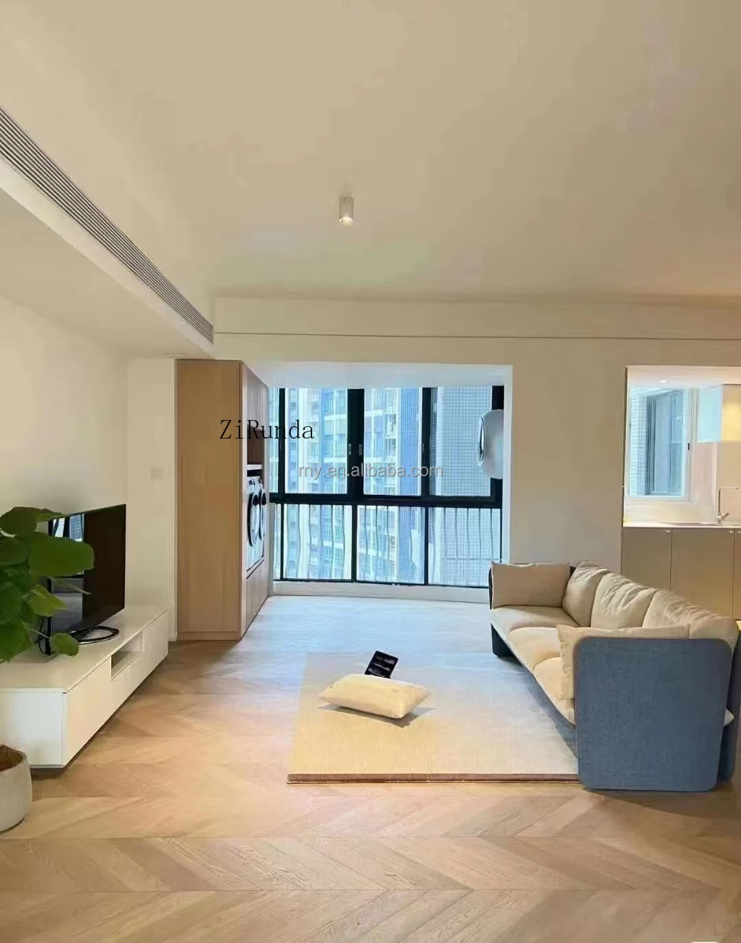 Индивидуальная версия паркетного пола из коричневого дуба, пол из белого дуба