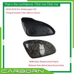 ABS+Forged/Carbon Fiber Mirror Cover 2010-2018 For Volkswagen VW Passat CC Scirocco Beetles EOS Bora Magotan Replacement Style