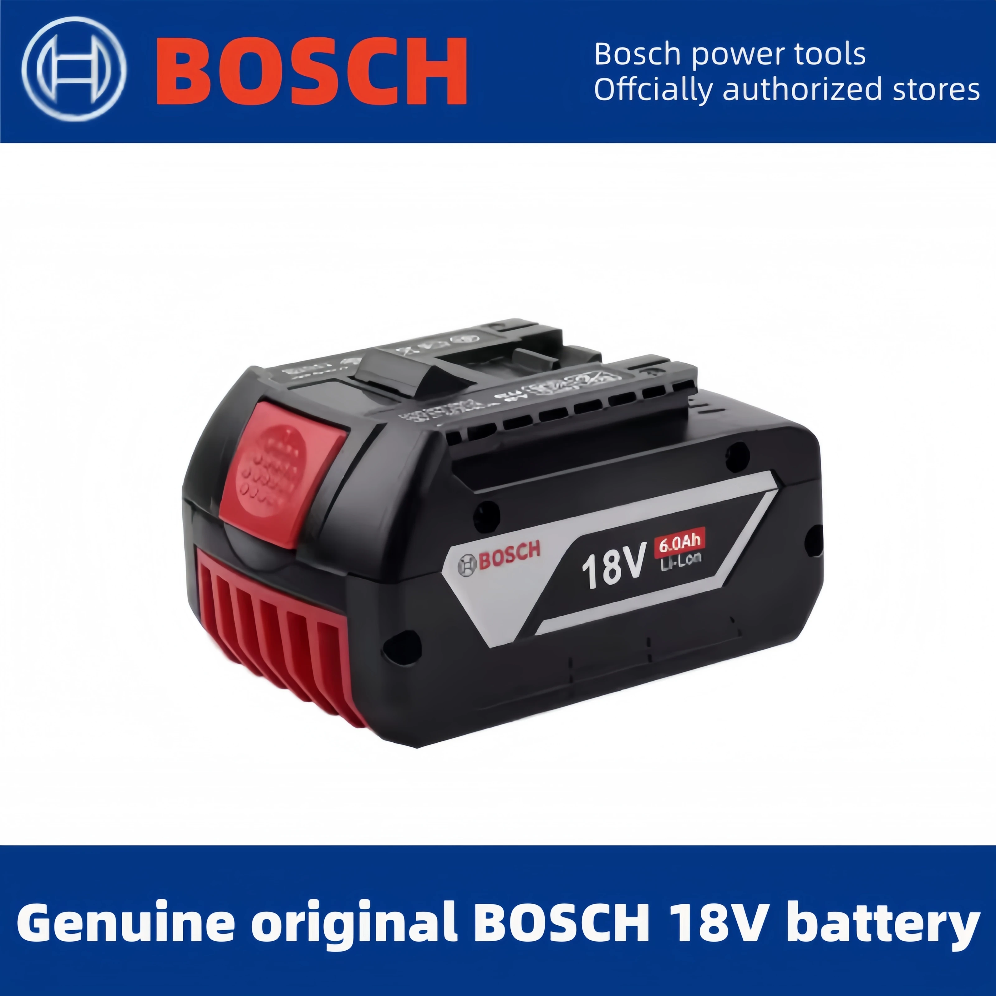 Original Bosch 18V 6000mAh Lithium Ion Battery for Wireless Power Tools Replacement BAT609 BAT610G BAT618 BAT620