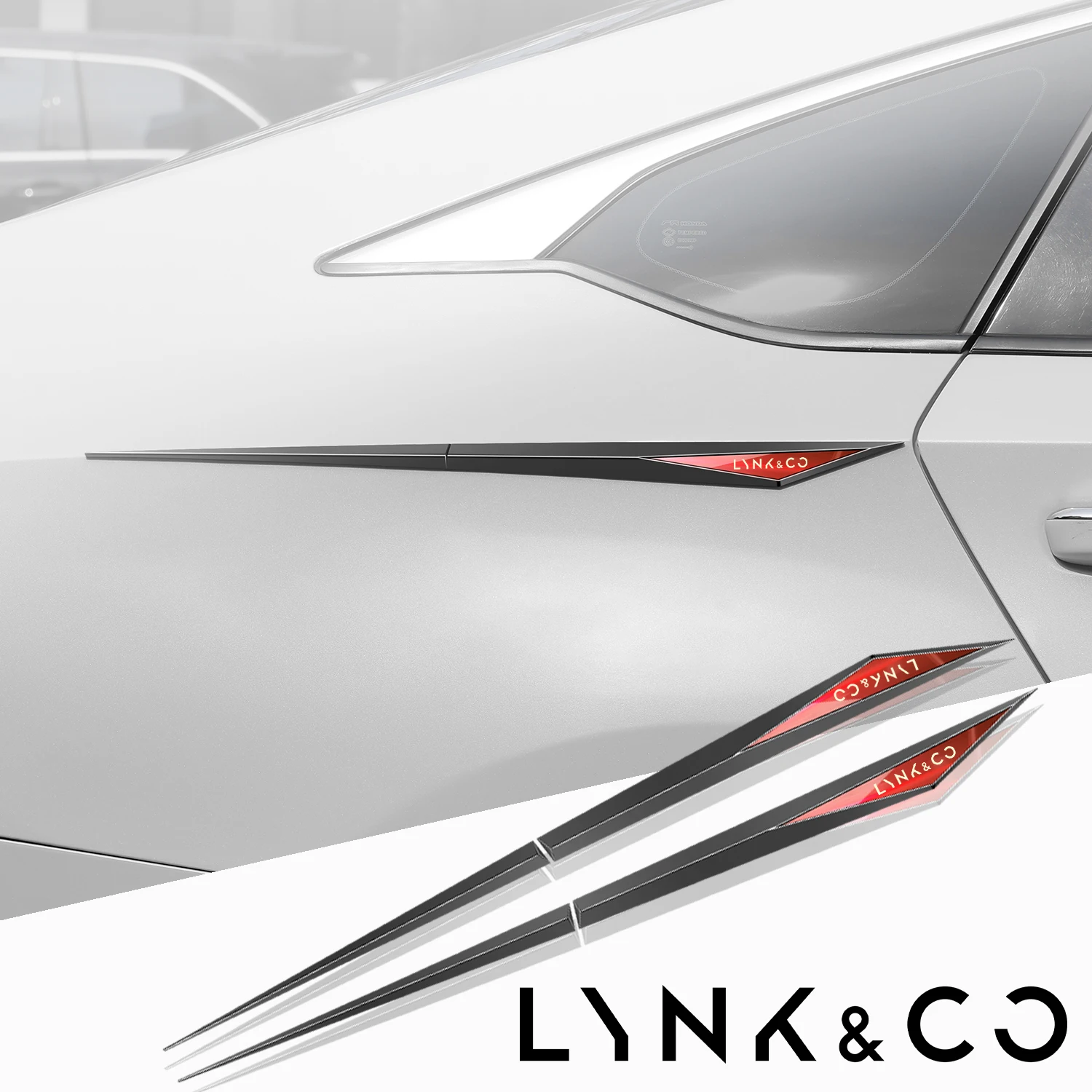 2pcs car stickers TPU car accessories para auto for LYNK&CO 01 02 03 05 06