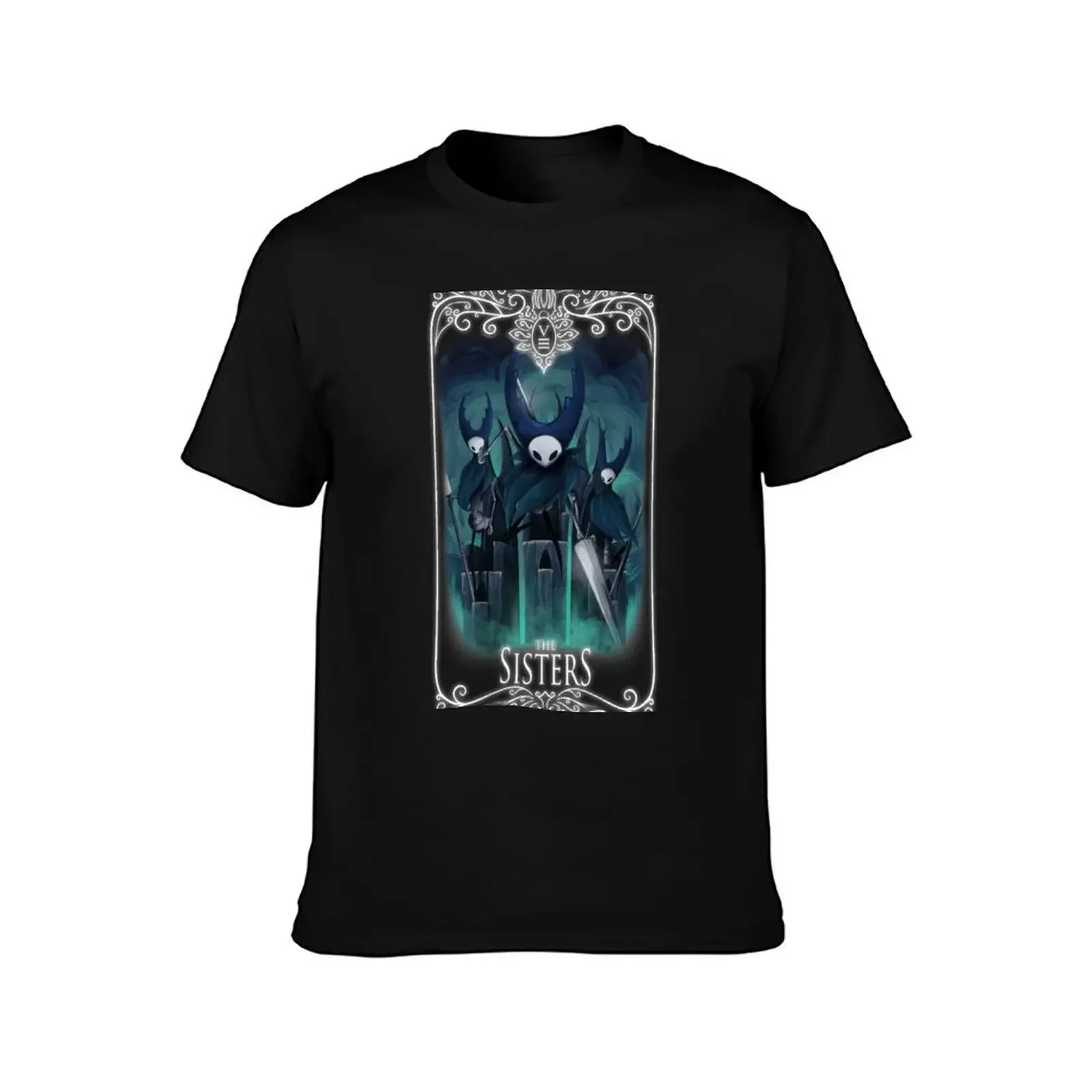 Hallownest Tarot: VIII - The Sisters T-Shirt man clothes rapper graphic tees mens graphic t-shirts anime