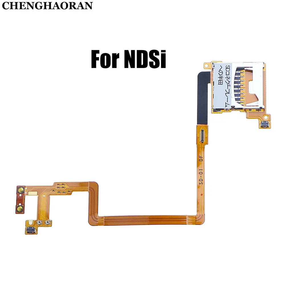 

For DSi NDSi Original New SD Card Slot Ribbon Cable Replacement L R Volume Button Flex Ribbon Cable Repair Parts