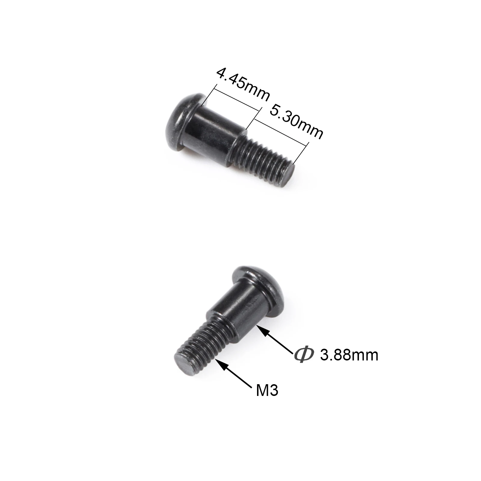 M3x4x10mm Hex Buttonhead Incision Kingpin Shoulder Screws for 1/10 RC Car SCX10 CJ-7 AR44 AR45 Capra F9 Axle Vanquish VS4-10 F10