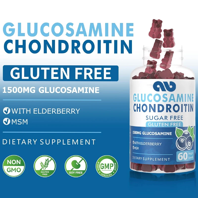 

Glucosamine chondroitin gummies - Joint support, antioxidant immune support supplement, suitable for adults, men, and women