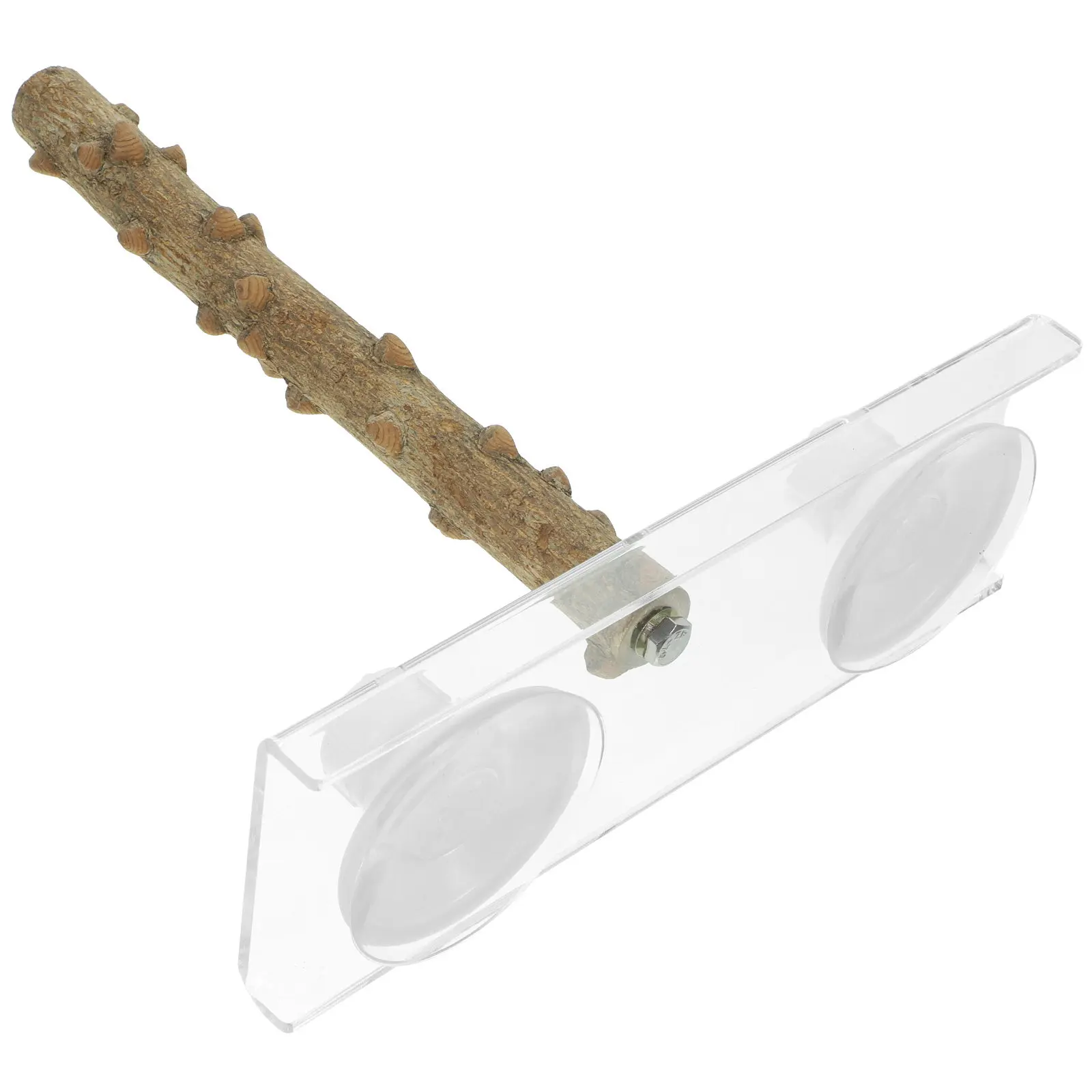 

Premium Natural Wood Bird Perch Stand for Small Parrots Canaries and Similar Size Birds Chew Grinding Exercise Foot Stimulation