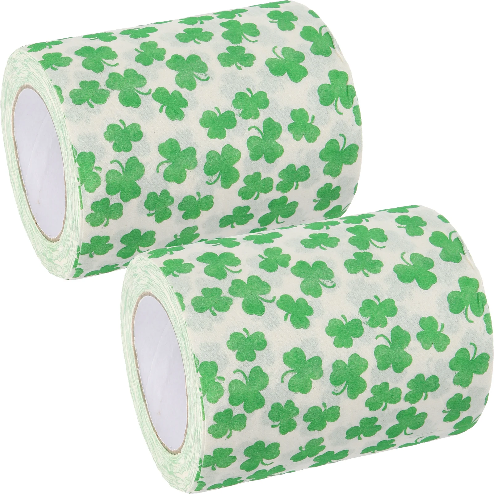 

2pcs Clover Pattern Toilet Paper Rolls Soft Napkin Tissue Bathroom Travel Supplies Bulk Buy Fresh Print Hygiene Paper
