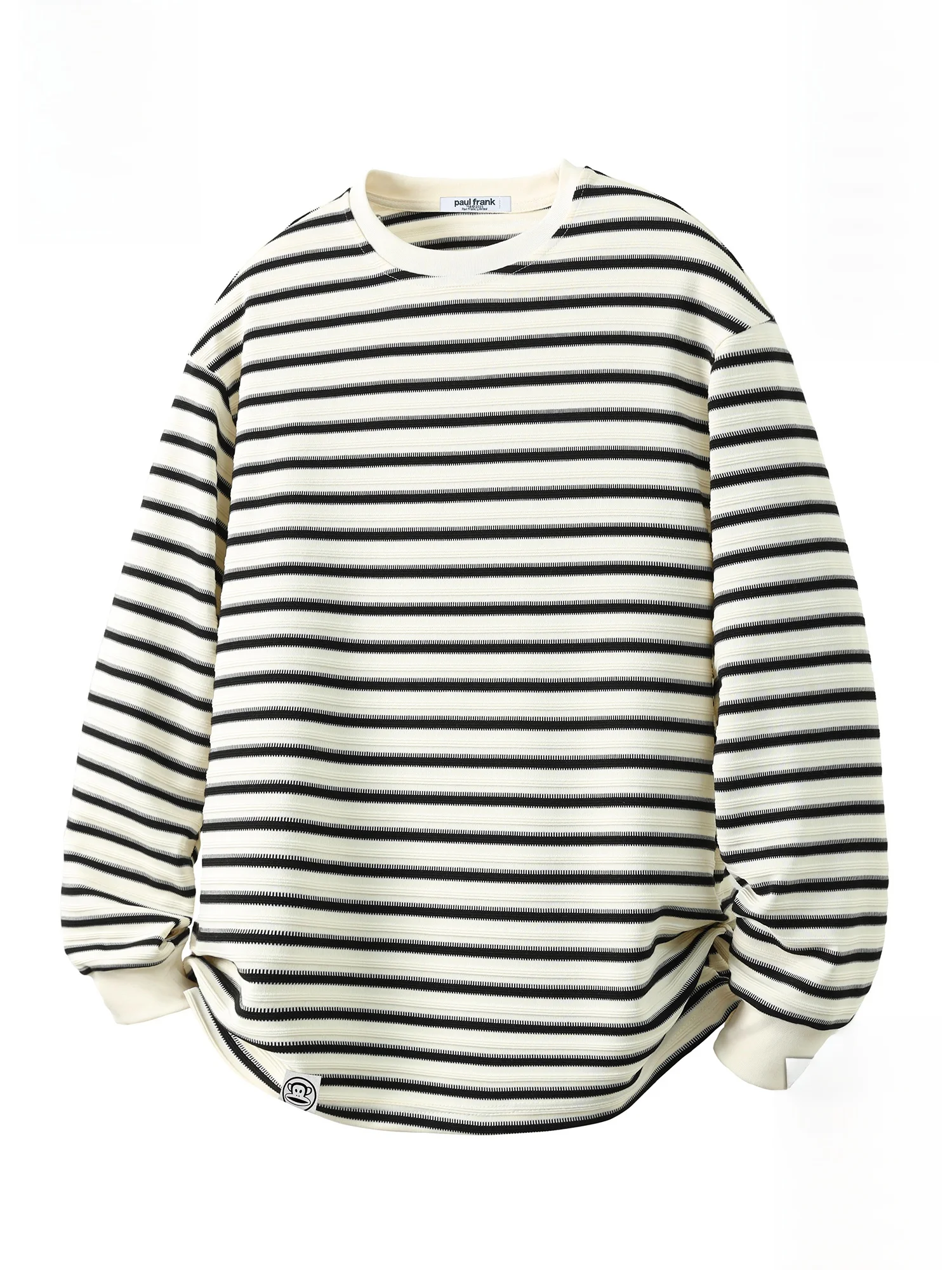 

PaulFrank American Trendy Brand Striped Long Sve T-irt Loose Casual Color Blo Men's Autumn Winter Faion Top