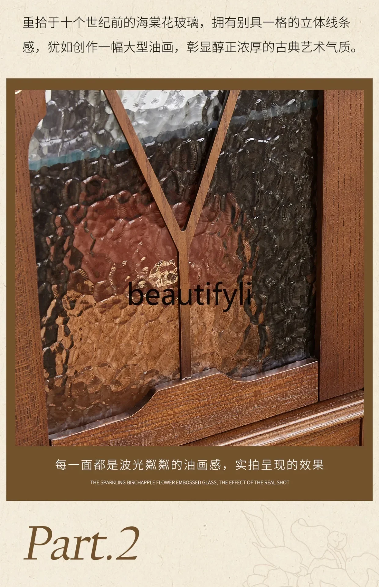 خزانة زاوية لغرفة المعيشة من الخشب الصلب الفرنسي xx1، خزانة عرض عتيقة متوسطة، خزانة تخزين زاوية #5