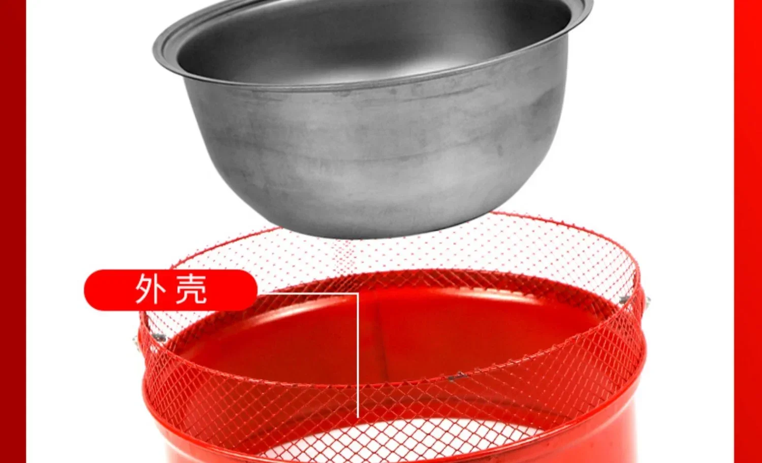 Barbecue stove basin, housewarming, moving into a new home, baking net, round, thickened heating, getting married