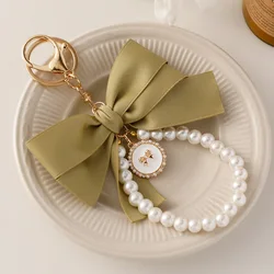 New Fashion Bowknot Keychains Cute Keyrings for Women Bag Charm Pendant Car Key Chain Accessory Girls Key Ring Decoration Gifts