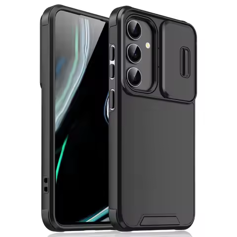 Luxury Fashion Shockproof Armor Phone Case for Samsung Galaxy S25 S24 Ultra S23 FE S21 FE S20 Slide Camera Protection Back Cover