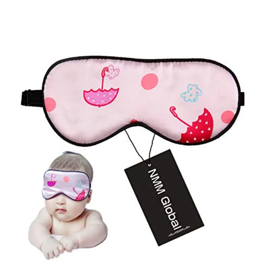 

100% Natural Silk Sleep Eye Mask,Night Sleeping Mask with Adjustable Elastic Strap for Newborn