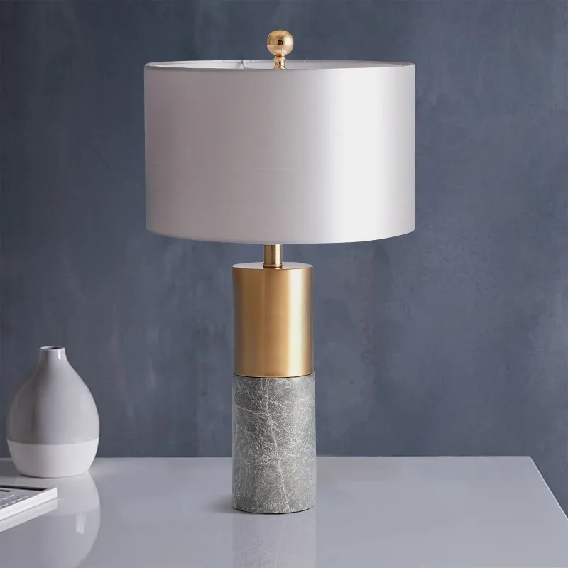 

High Quality Modern Simple Indoor Home Hotel Villa Living Room Bedroom Marble E27 Led Table Lamp