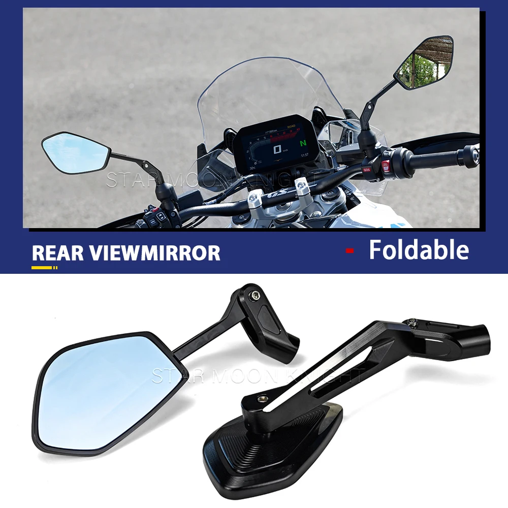 For BMW R1300GS R 1250 GS R1250GS Adv F750GS F850GS F 850 GS Adventure Adjustable Aluminum Alloy Side Rearview Mirror Anti-glare