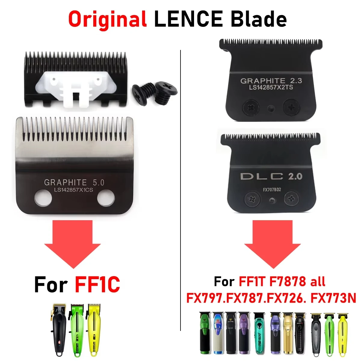 Original Replacement Blade for FF1C FF1T FX797 FX787 FX726 FX773N Clipper Professional Trimmer Shaver Head Accessories