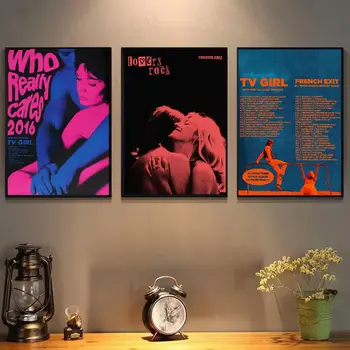 電視女孩法式出口情人搖滾海報高清藝術帆布畫家居客廳臥室酒吧美學裝飾 10 最佳銷售 法國海報 - №1