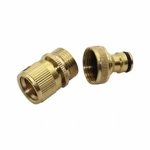 

Internal thread 3/4"and External thread 3/4" copper Quick Connectors Garden Watering Accessories Car Washing Pipe Fittings 1 set