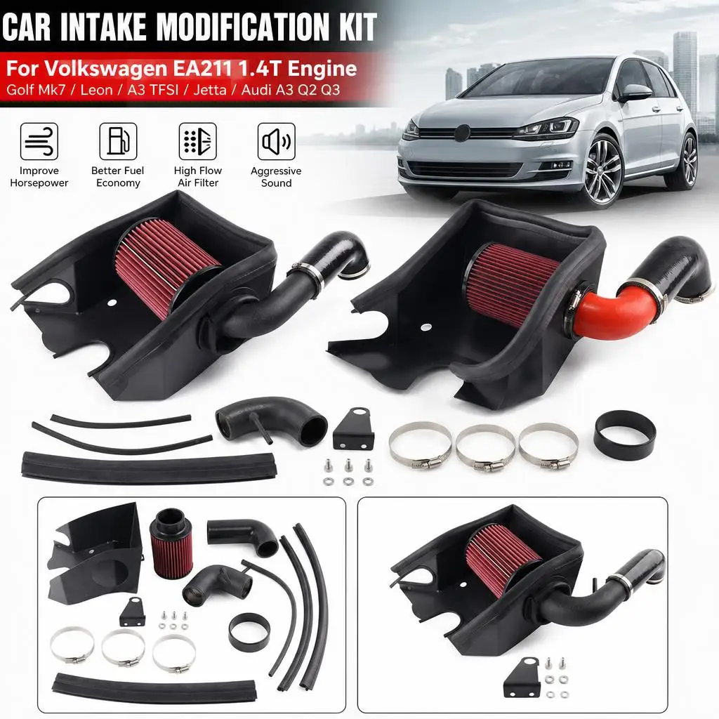 Kit di modifica per l'aspirazione, ricambi per la modifica di auto, per motore Volkswagen EA211, Golf Mk7, Leon, A3 TFSI, Jetta, Audi A3, Q2, Q3 1.4T, accessori per auto.