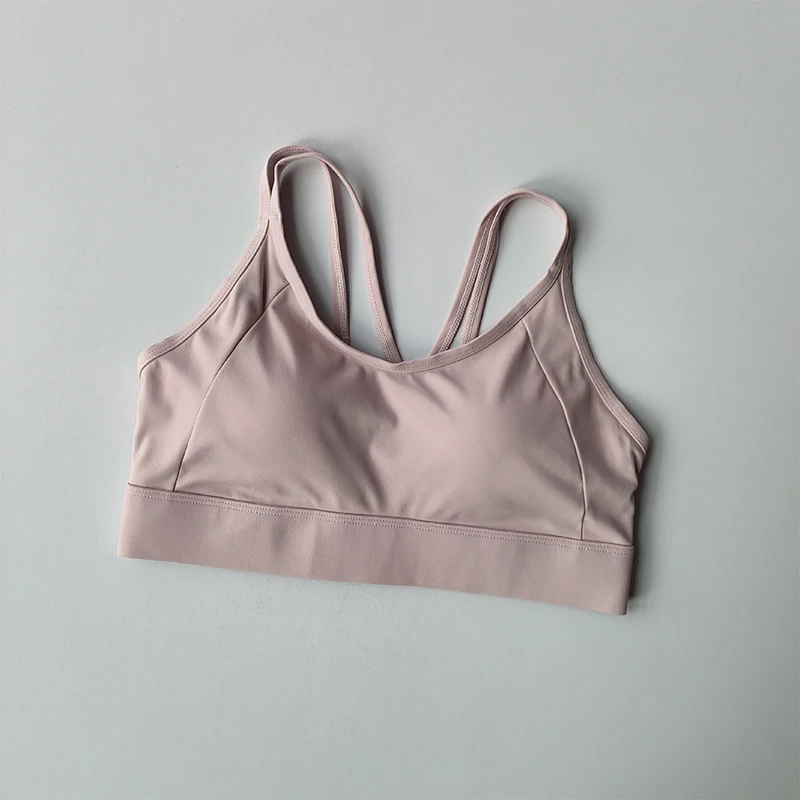 Kontrastierende Sportunterwäsche Hochintensiver Fitness-Lauf-BH Stoßfester integrierter Anti-Sagging-Weste Fitness-BH – Detail 19