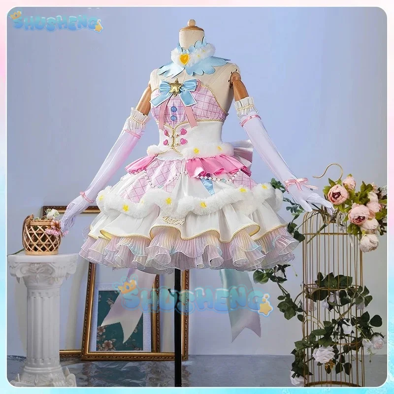 Shusheng Aikatsu! Hoshimiya Ichigo Game Suit Elegant Lovely Dress Uniform Cosplay Costume Halloween Party Role Play Outfit