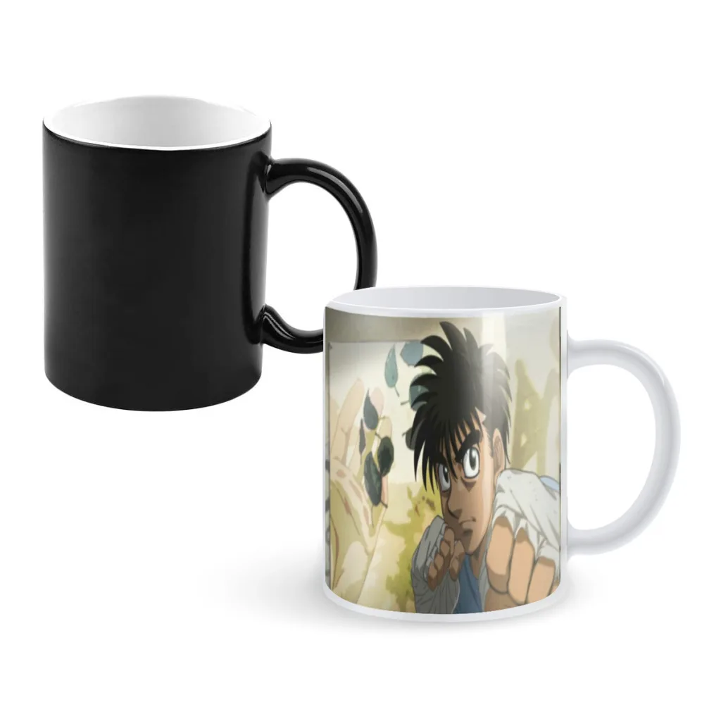 

Hajime No Ippo Anime Creative Change Ceramic Mug Heat Revealing Coffee Cup Breakfast Cup Mug Friends Gift