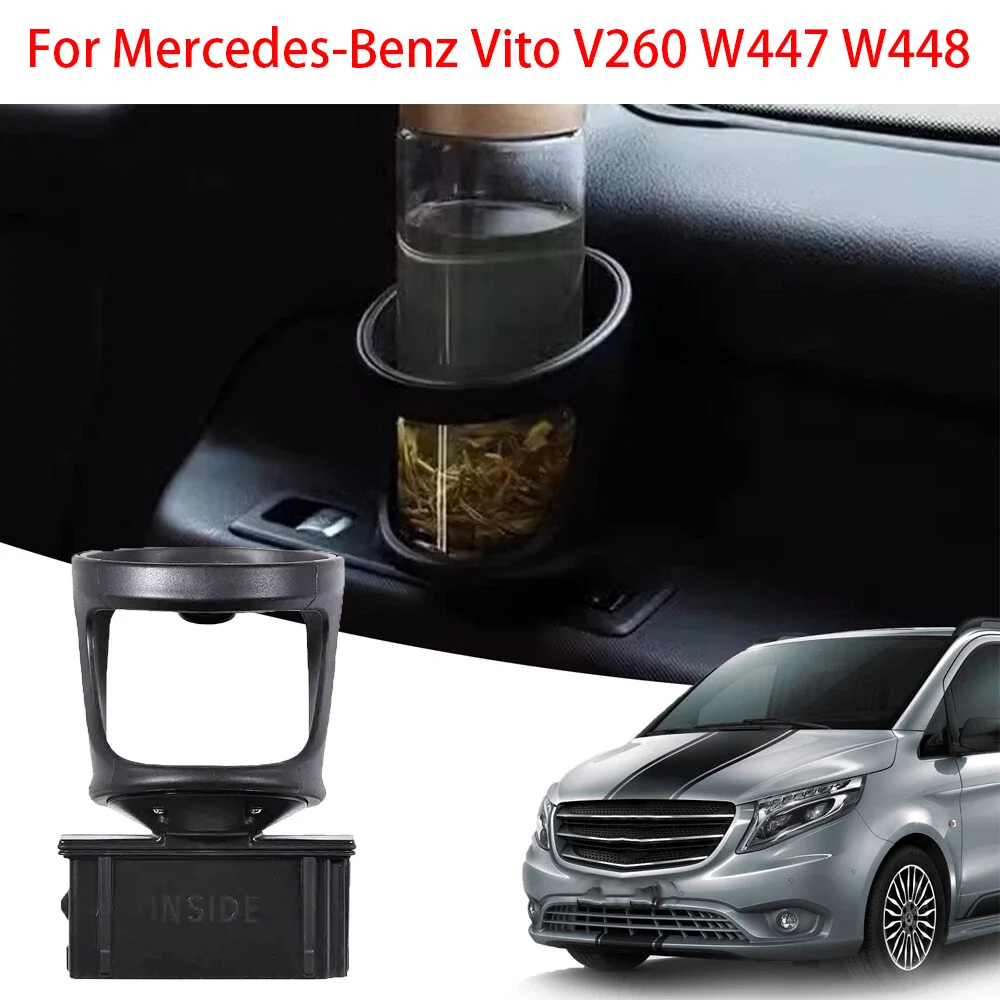 Rear 3rd Row Cup Holder For Mercedes Benz W447 Vito V Class 2015-2020 Car Seat Side Water Bottle Drink Cup Holders A4478101400