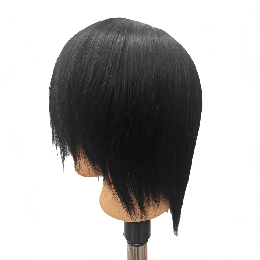 رأس عارضة أزياء واقعية مع شعر بشري لممارسة قص الشعر الاحترافية والتدريب على تصفيف الشعر في صالون الحلاقة وصالون إنفيرو