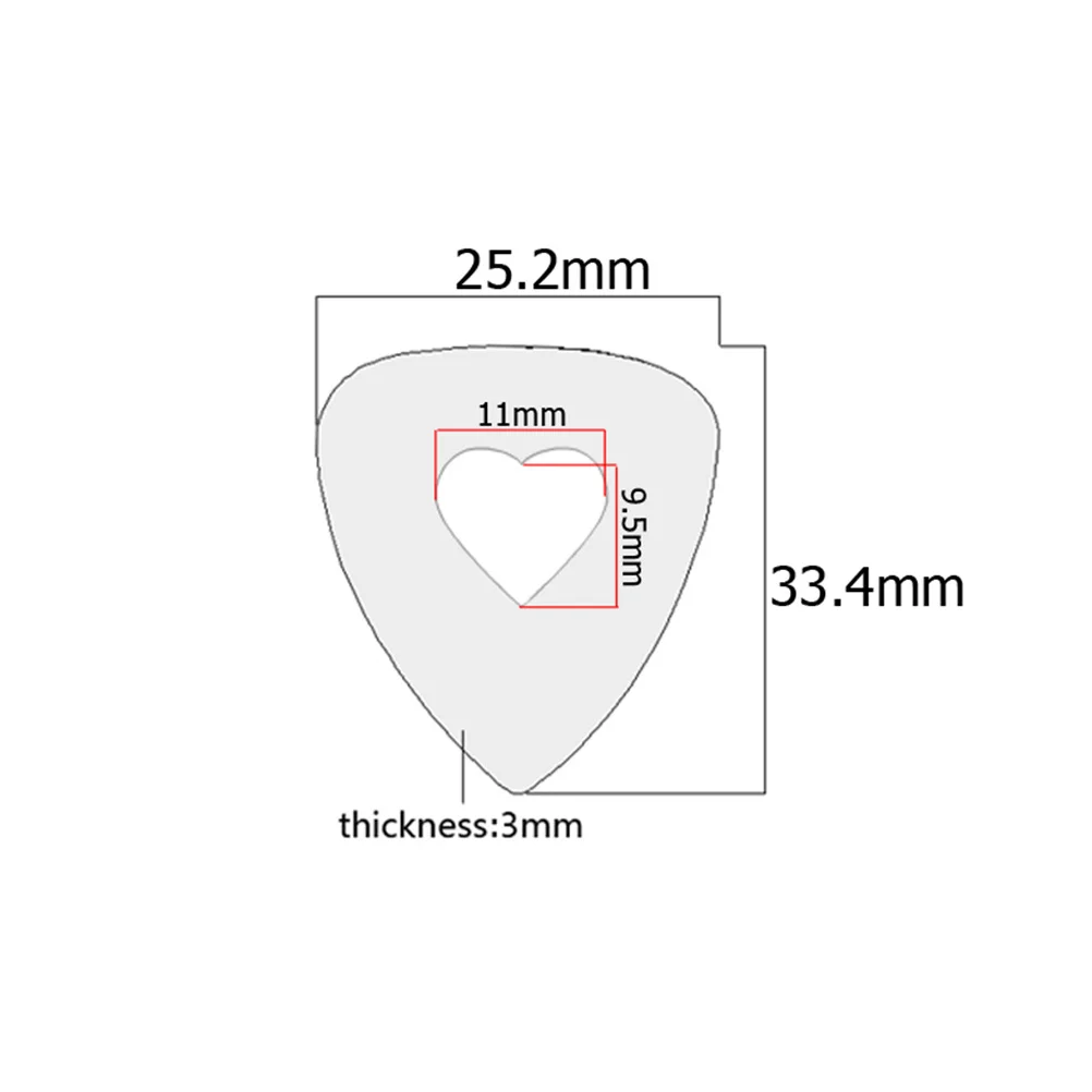 

10Pcs Wool Hollow Guitar Picks Black Durable Lightweight Professional Guitar Plectrum for Bass Ukulele Mandolin Banjo