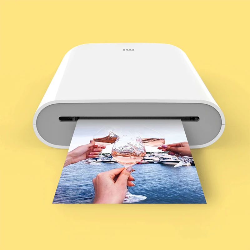 Global Version Xiaomi Portable Photo Mini Printer ZINK Inkless Printing Bluetooth 5.0 AR 3-Inch Inkless Sticky-Backed Photos